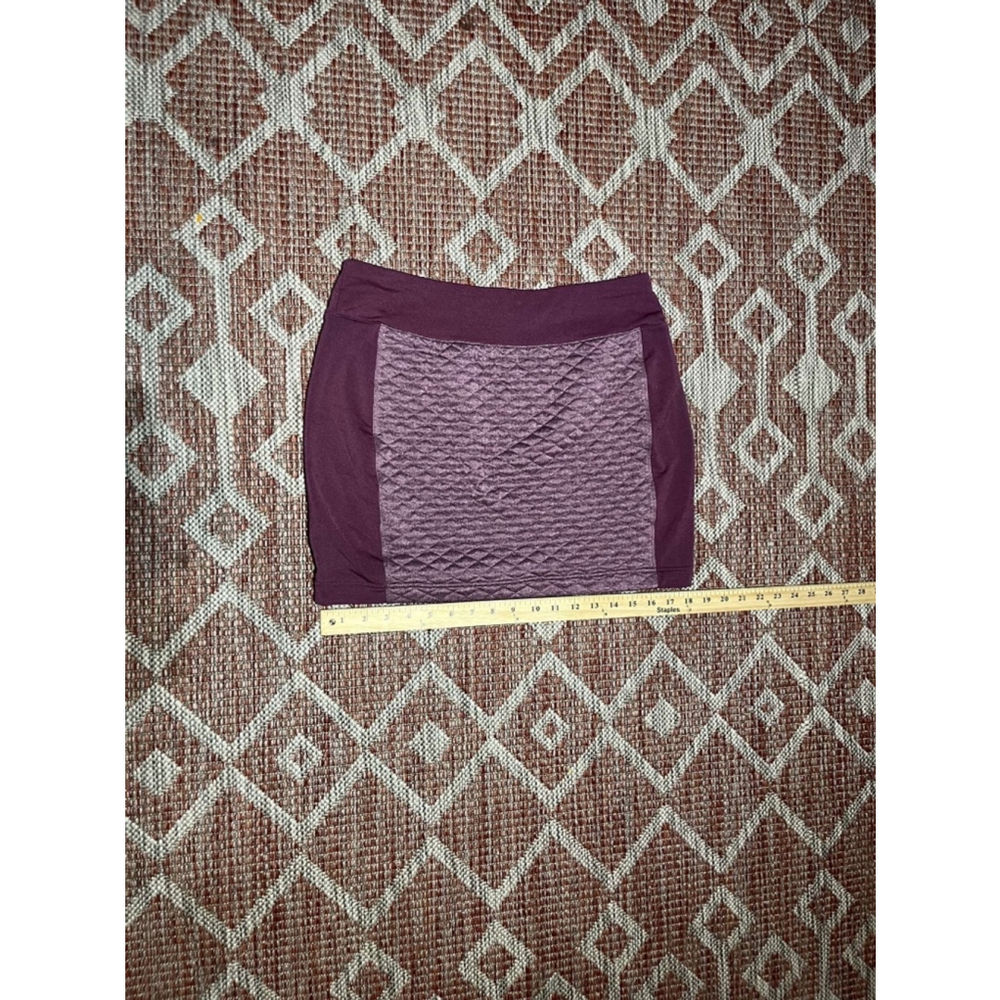 Smartwool Purple Maroon Diamond Peak Quilted Woodsmoke Heather Skirt Size Medium